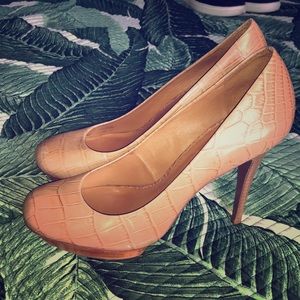Tory Burch Leather Platform Heels